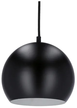 Csillár zsinóron FLEN 1xE27/40W/230V á. 20 cm fekete