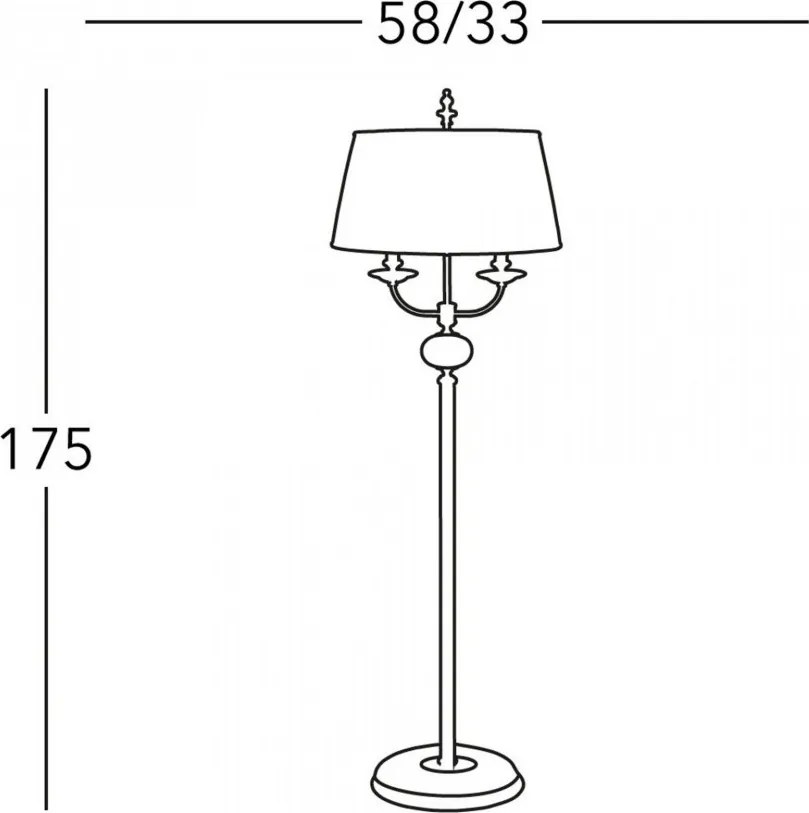 Állólámpa Bronz ASCOT KOLARZ 0195-42-4