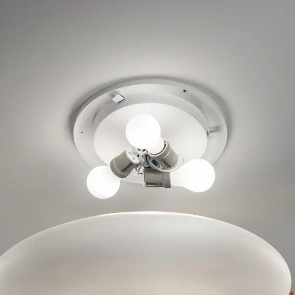 Ideal Lux - Mennyezeti lámpa SMARTIES 3xE27/42W/230V átm. 50 cm fehér