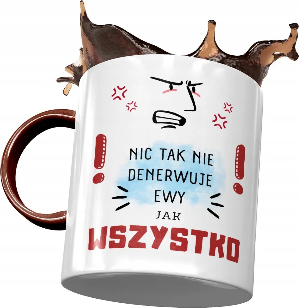 Bordó Bögre Éva Barátnő Feleség Ajándék Nyomtatott Fotóval