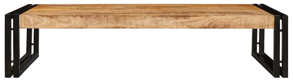 Fürdőszobai polc 100 x 50 x 23 cm Tömör mangófa és vas