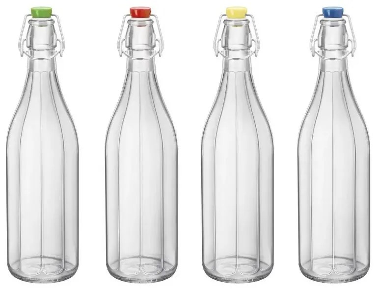 Bormioli Rocco Oxford üvegpalack csatos kupakkal, 1 l