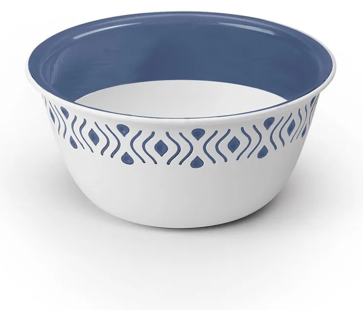 STEFANPLAST Műanyag tál Tosca 13 cm átmérőjű fehér/kék