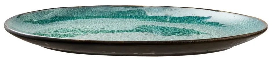 Zöld-fekete szervírozó kőedény tányér Gastro Green/Black – Bitz