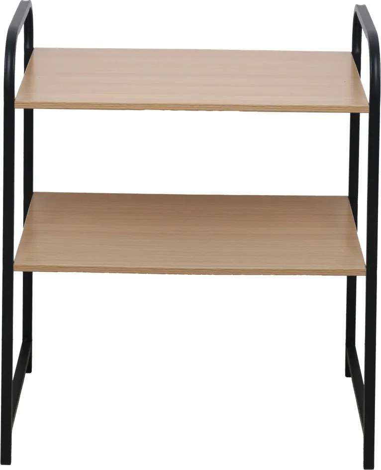 Polcállvány, fekete/barna, BAYAN