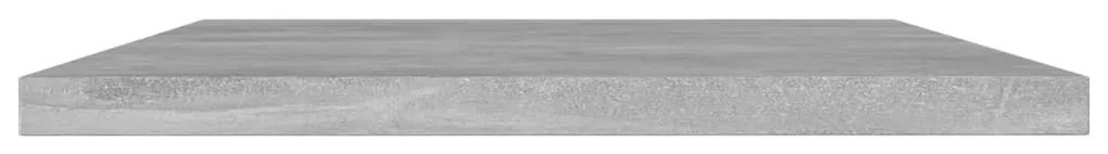 4 db betonszürke forgácslap könyvespolc 60 x 30 x 1,5 cm
