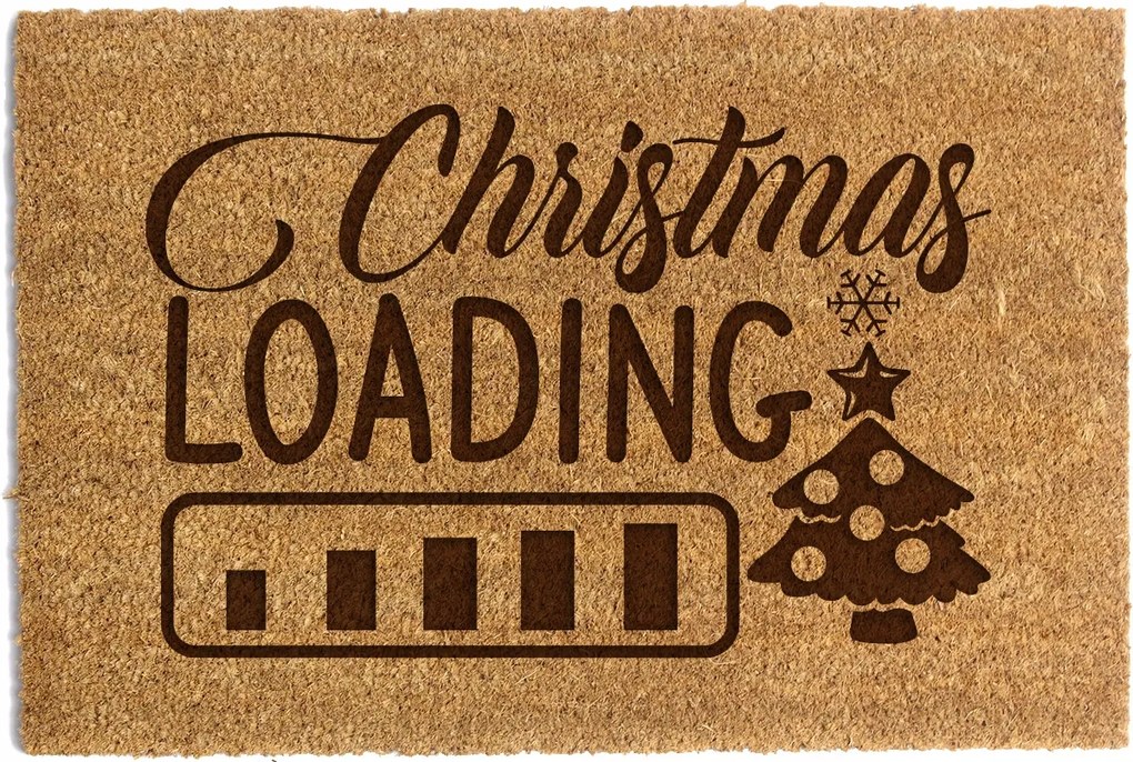Lábtörlő Ajtó Alá "Christmas Loading" 60x90cm
