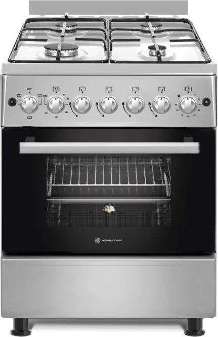 Novacook F6B40EF INX Inox Kombinált Tűzhely
