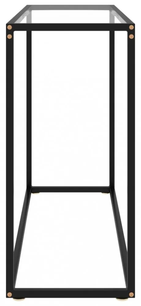 átlátszó edzett üveg tálalóasztal 100 x 35 x 75 cm