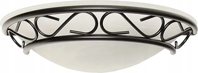 Fali lámpa Kerek üveg lámpa 10x30x30cm