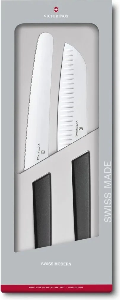 2 db-os konyhakés szett Swiss Modern Victorinox fekete 6.9093.22G
