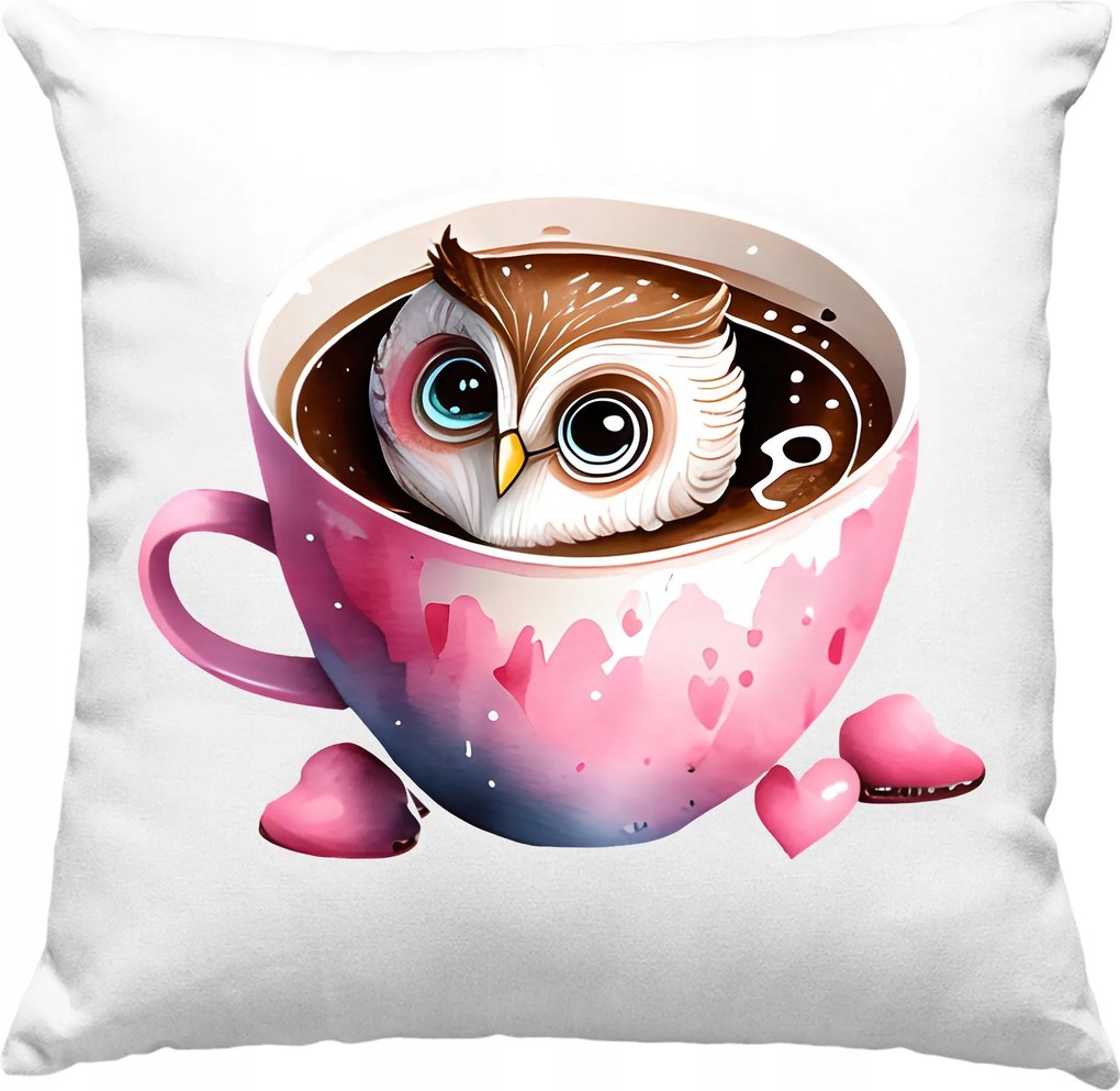 Jancsi Párna +töltet -édes Bagoly Alvás Dekoráció 37x37cm Lengyel