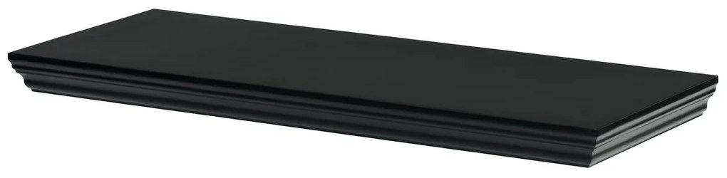 P-024 falipolc, fekete matt, 60 cm