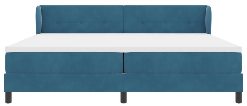 Rugalmas Ágy Matrac Ezüstkék 200x200 cm Bársonyos