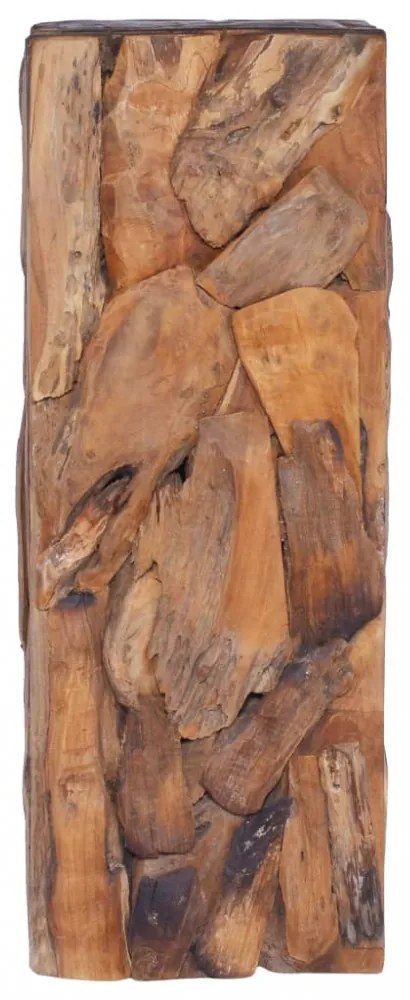 tömör tíkfa kisasztal 30 x 30 x 80 cm