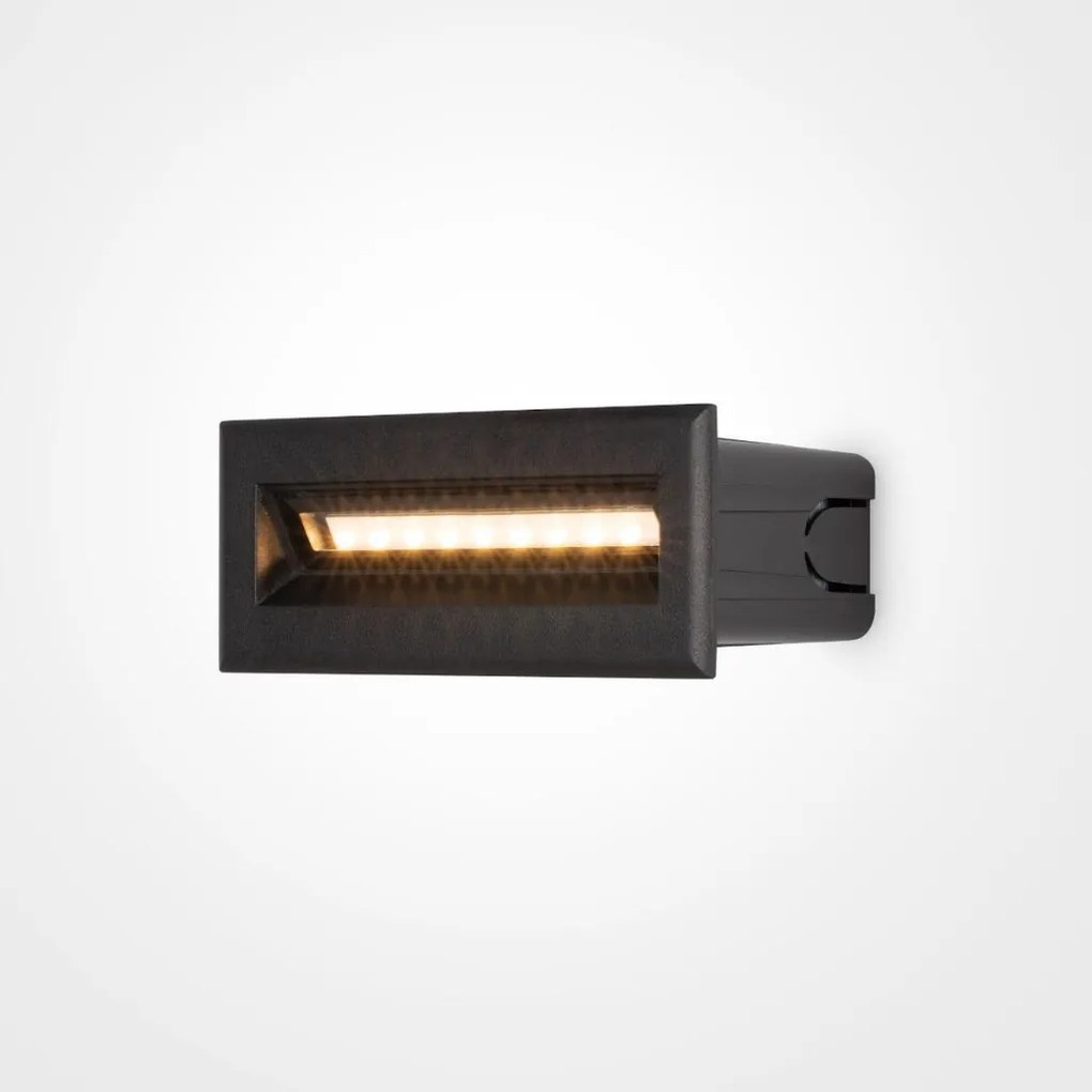 MAYTONI O045SL-L5B3K BOSCA Kültéri Falba Építhető Lámpa Fekete LED