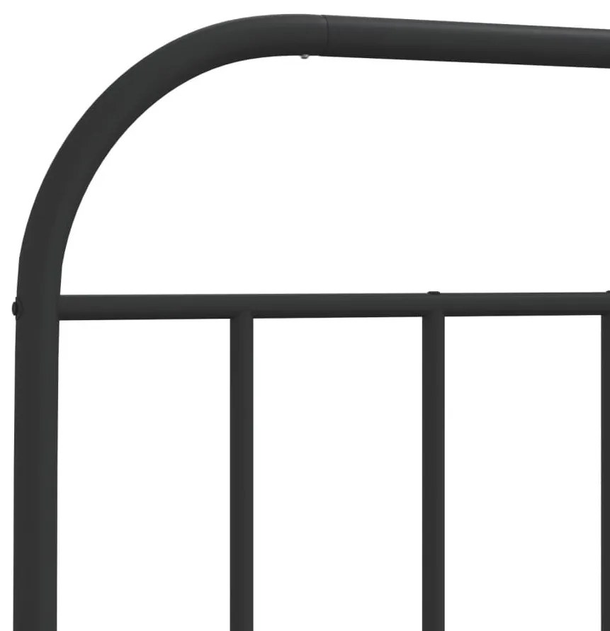 fekete fém fejtámla 160 cm
