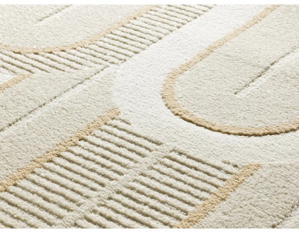 Krémszínű szőnyeg 160x230 cm Flora – Universal