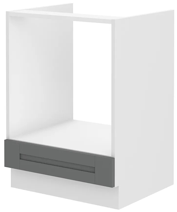 Alsó konyhaszekrény a sütőhöz Lucid 60 D GAZ BB (dustgrey + fehér). 1045537