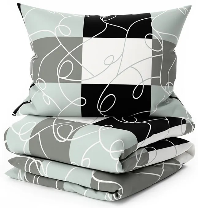 Pamut ágynemű KASPARO BLEND szürke Ágyneműhuzat mérete: 70 x 90 cm | 140 x 200 cm