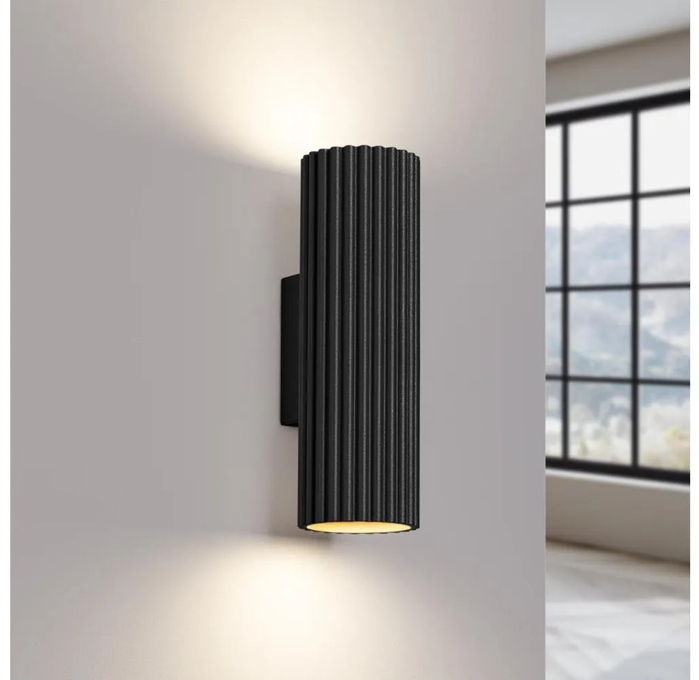 Brilagi - Fali lámpa CRESTO 2xGU10/10W/230V 20 cm fekete