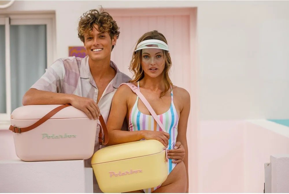 Bézs hűtődoboz 12 l Classic Gold – Polarbox