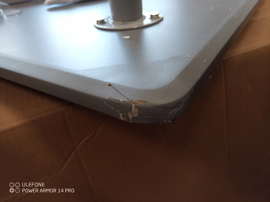 AKCIÓ Szürke étkezőasztal BERGEN 120x80 cm II. osztály