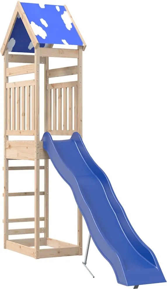 vidaXL tömör fenyőfa kültéri játszószett