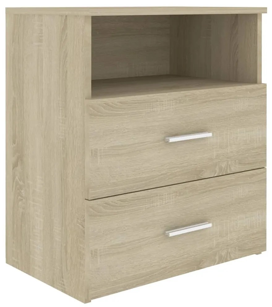 2 db sonoma tölgy színű éjjeliszekrény 50 x 32 x 60 cm