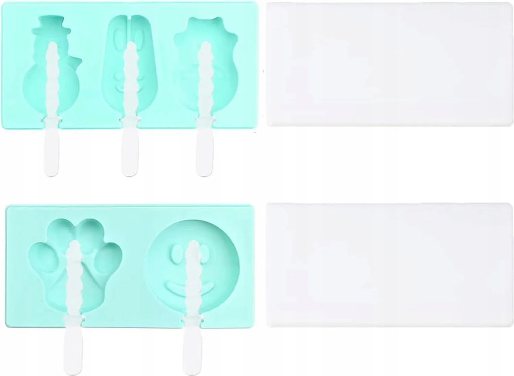 Szilikon Forma Nyalóka Jégkrém Sütik Cake Pops Hóember Emoji Mancs