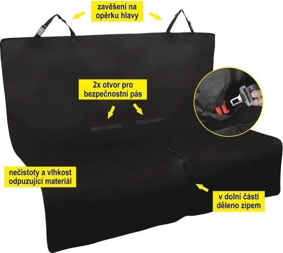 Autós védőtakaró kutyákhoz 140x140 cm