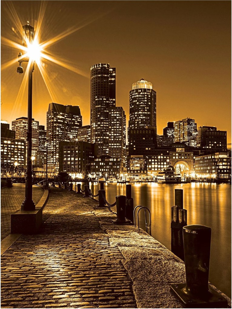 Fotótapéta város éjszaka utca fotótapéta 184 x 254