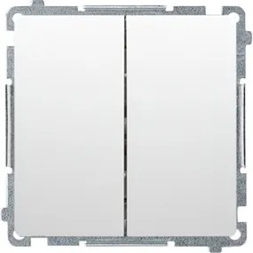 Dupla lépcsőkapcsoló fehér Basic BMW6/2.01/11 Kontakt-Simon