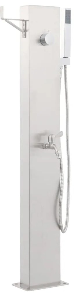 Rozsdamentes acél kerti zuhanycsaptelep 110 cm