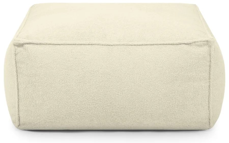 Krémszínű buklé babzsákfotel Mass – SLOWDOWN