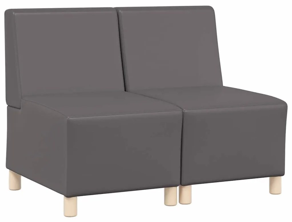 Karfa Nélküli Modularis Kanapé Egység 2 pcs Szürke