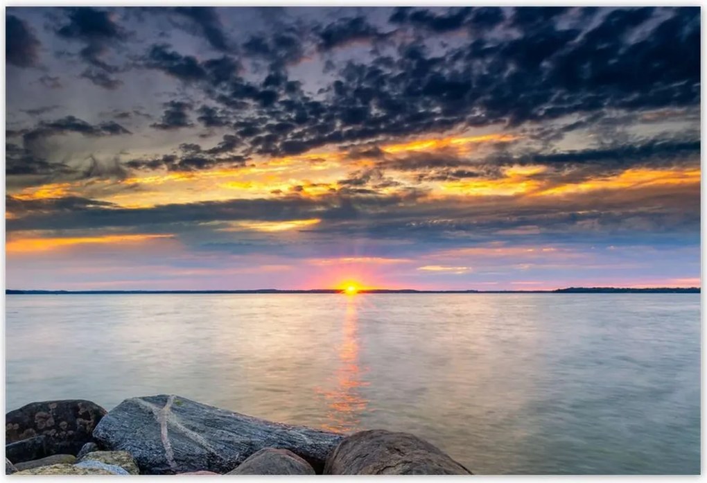 Poszterek 200x135 Sziklák Tenger Naplemente