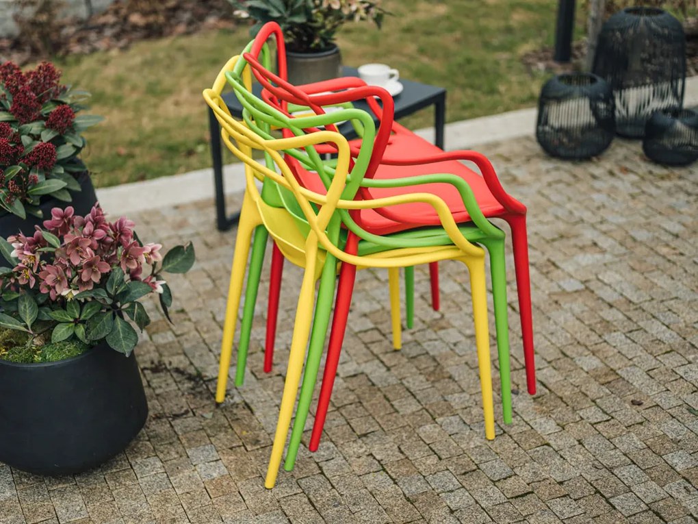 4 db zöld KATO műanyag szék készlet