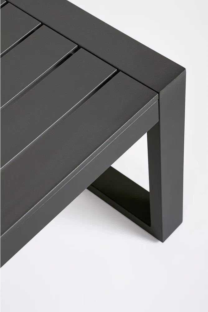 Antracitszürke alumínium négyszemélyes kerti lounge szett Hilde – Bizzotto