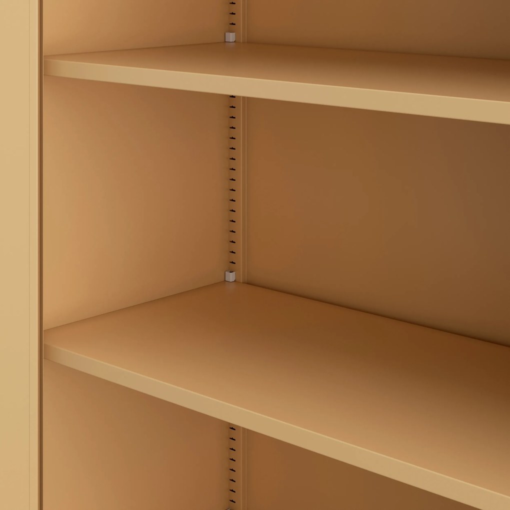 Üveges vitrin AMELIA, 900 x 1850 x 400 mm, Fresh Style: bézs