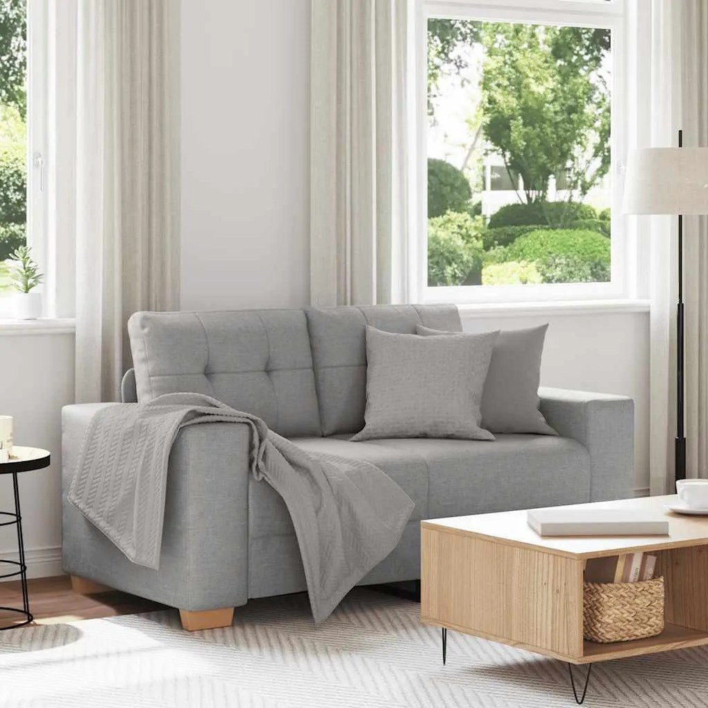 felhőszürke szövet loveseat kanapé 120 cm