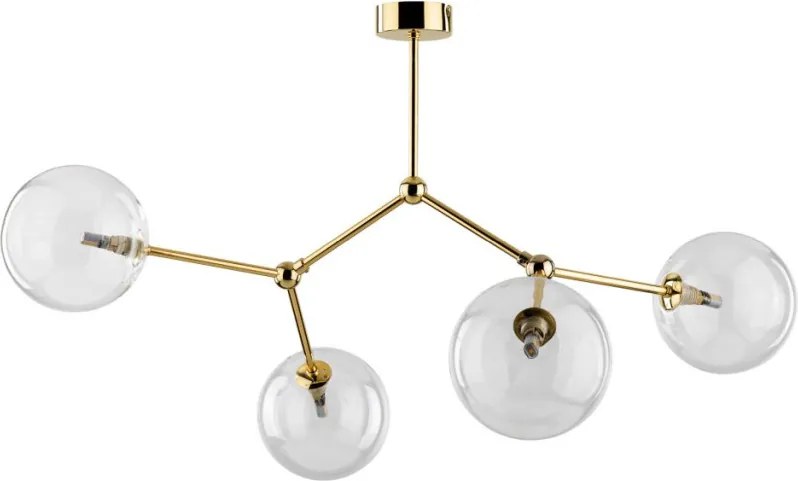 TK LIGHTING 10070 FAIRY Glamour Mennyezeti Lámpa Átlátszó, Arany G9 IP20