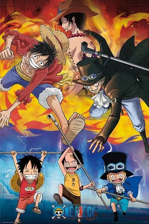 Plakát One Piece - Ace Sabo Luffy