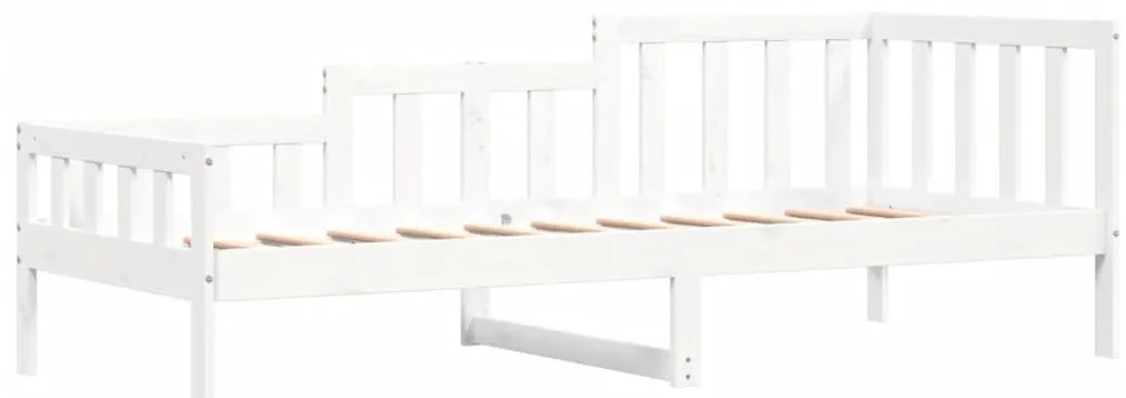 fehér tömör fenyőfa kanapéágy matrac nélkül 90 x 200 cm