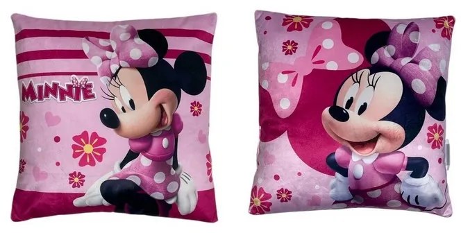 Disney Minnie Lovely párna, díszpárna 38x38 cm Velúr