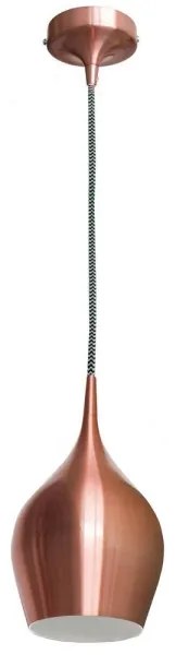 Searchlight 6461-12CU - Csillár zsinóron VIBRANT 1xE14/60W/230V fém rózsaszín