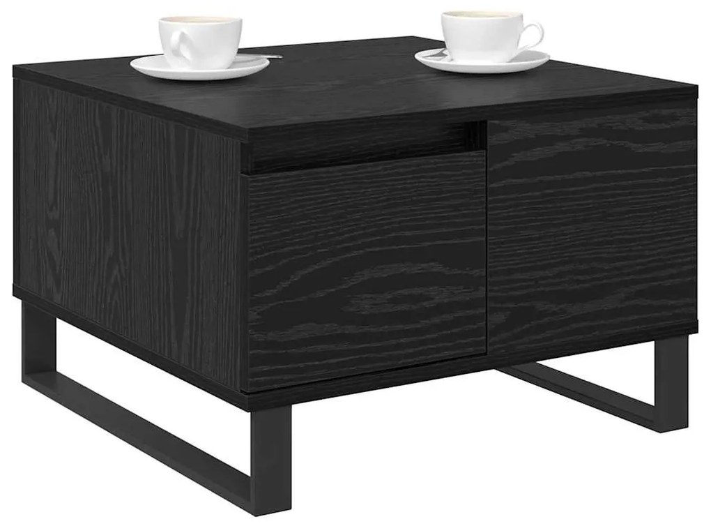 Dohányzóasztal fiókkal Musta tammi 55 x 55 x 36.5 cm Faanyag