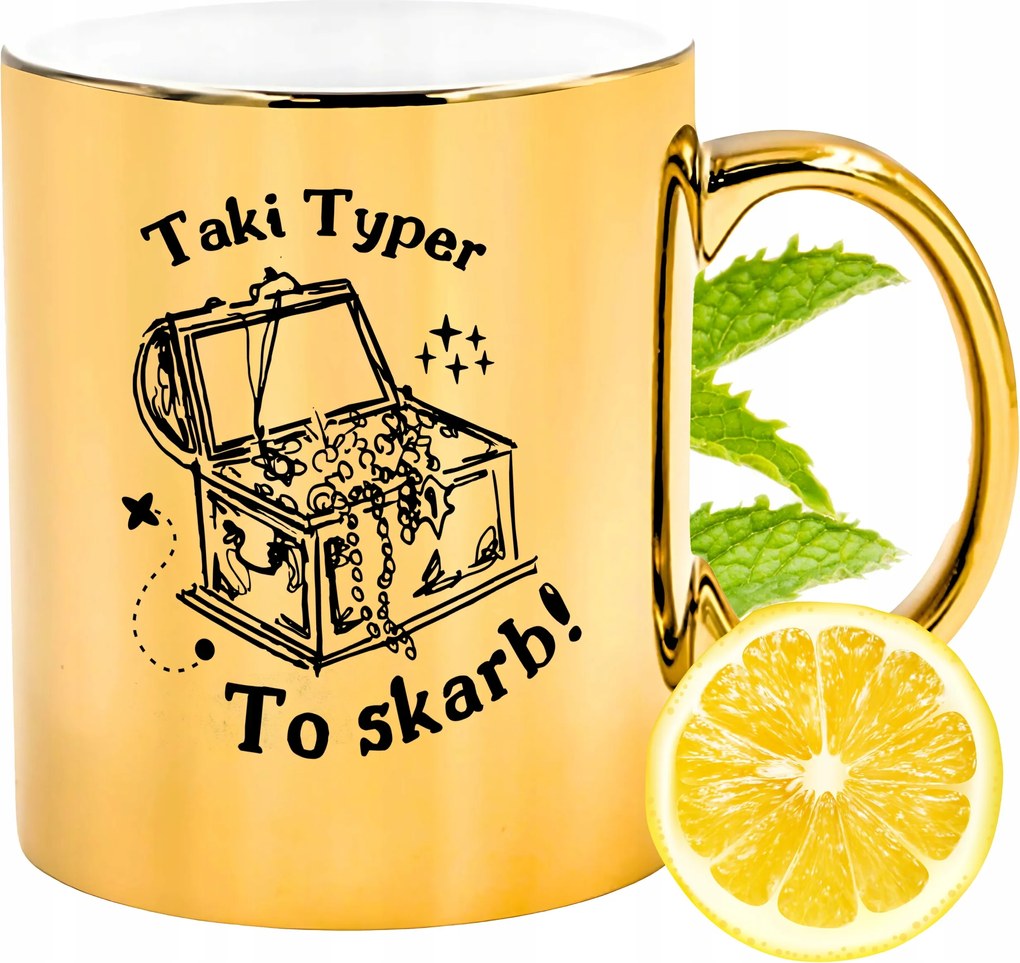 Prémium Arany Fényes Bögre Ajándék Nyomtatott Fénykép