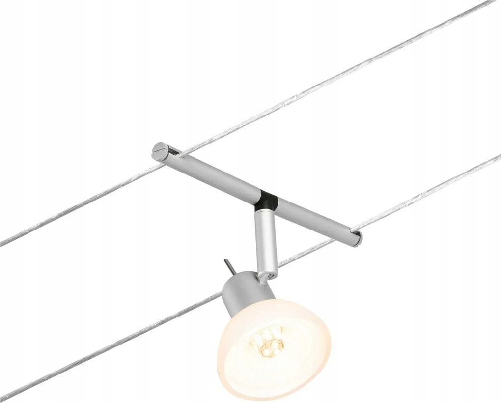 Paulmann Sheela kábelrendszer matt króm, izzó nélkül, GU5.3 DC 60VA