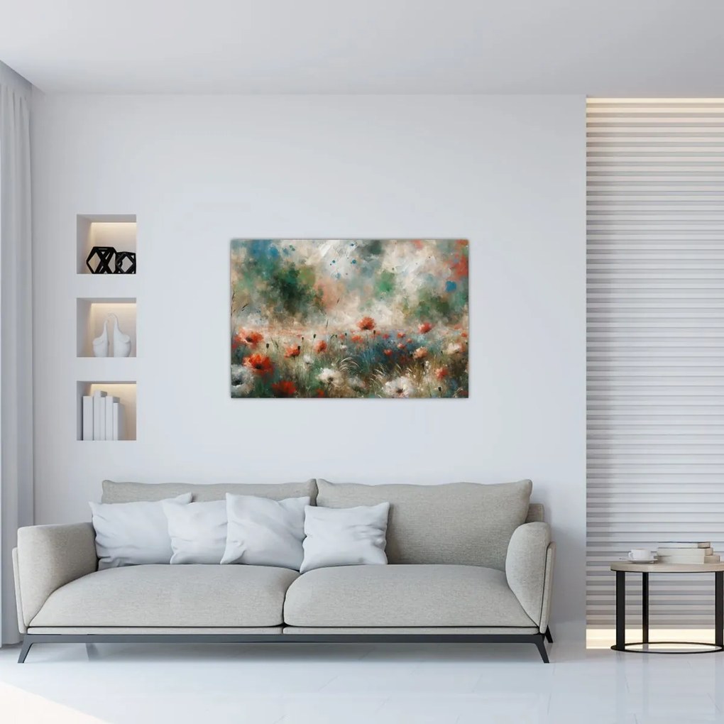 Kép – Pipacsmező absztrakciója (90x60 cm)